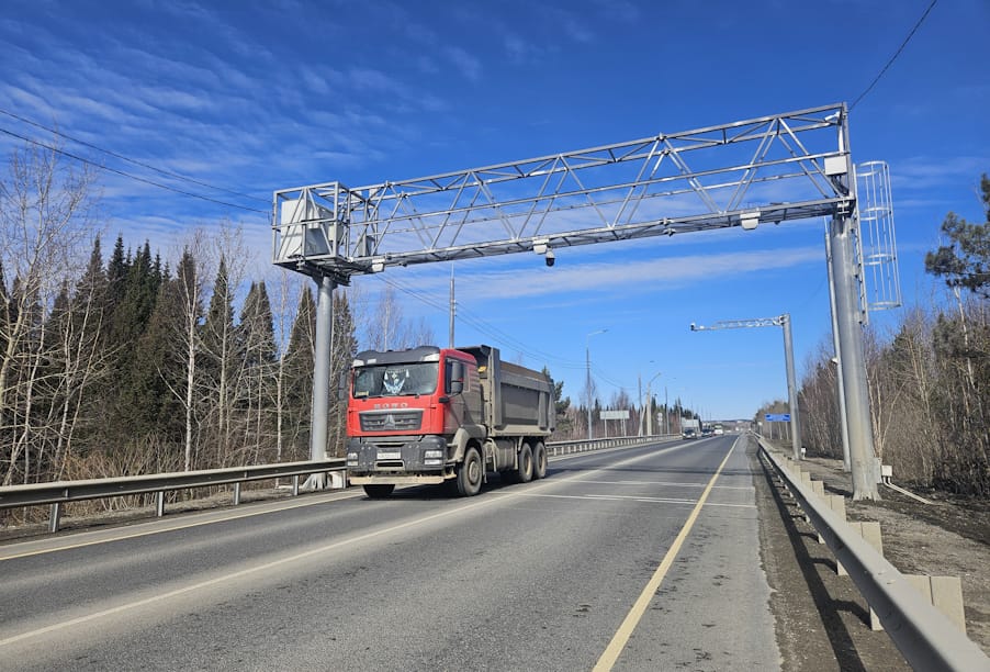 Автоматический пункт весогабаритного контроля на объездной дороге Томска начал работать в штатном режиме 
